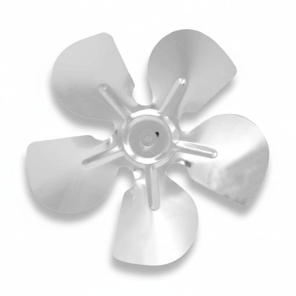 Aspa industrial de metal de 12 pulgadas con 5 hojas y centro de 5/16 de ERO Internacional.