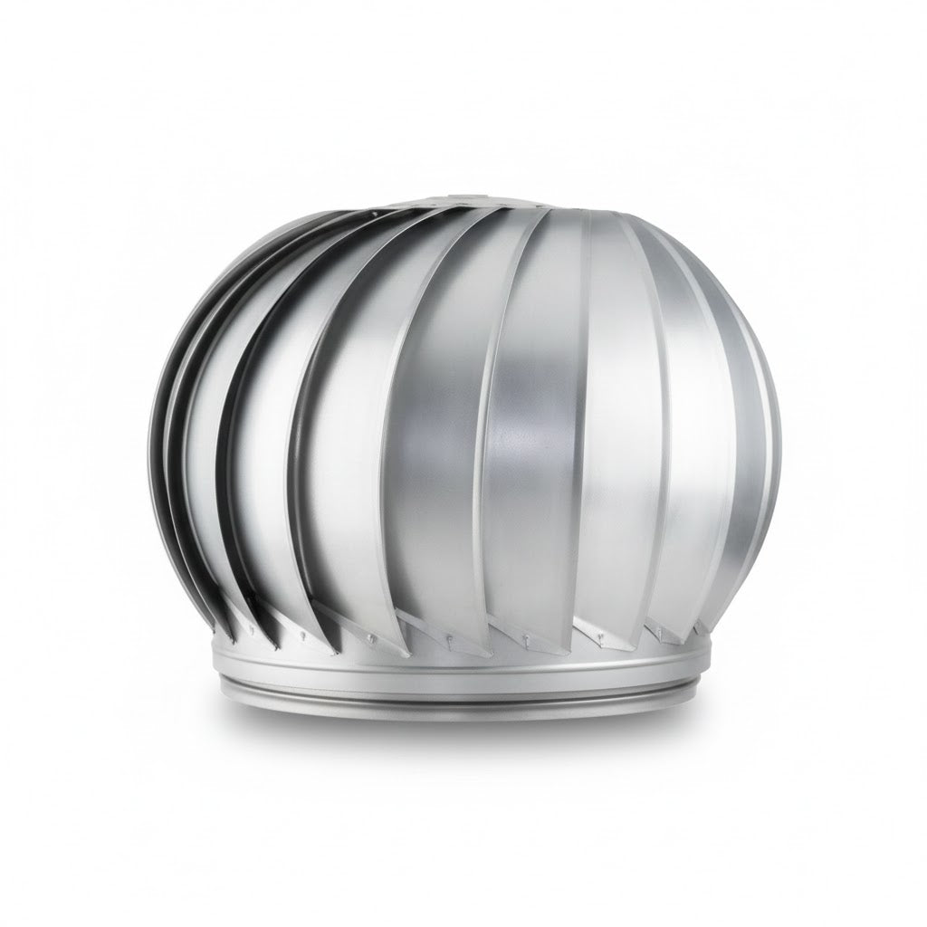 Extractor eólico industrial Soler & Palau modelo EXTEOL2416 de 24/16 pulgadas para ventilación natural de naves industriales.