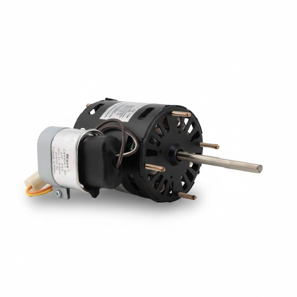 Motor eléctrico Aruki de 1/12 HP, reversible, compatible con voltajes de 115V y 230V, marca ERO Internacional.