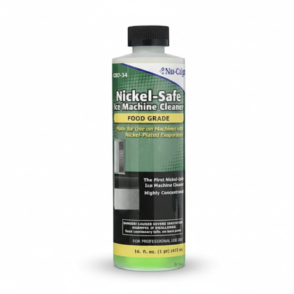 Limpiador desincrustante Nickel-Safe Nu-Calgon 4287-34 de 16 oz para máquina de hielo profesional