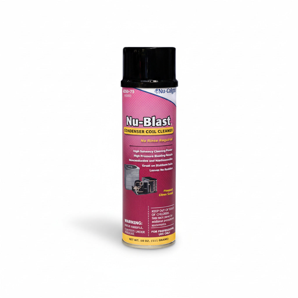 Limpiador de condensador Nu-Calgon Nu-Blast 4290-75 aerosol de 18 oz para mantenimiento HVAC profesional