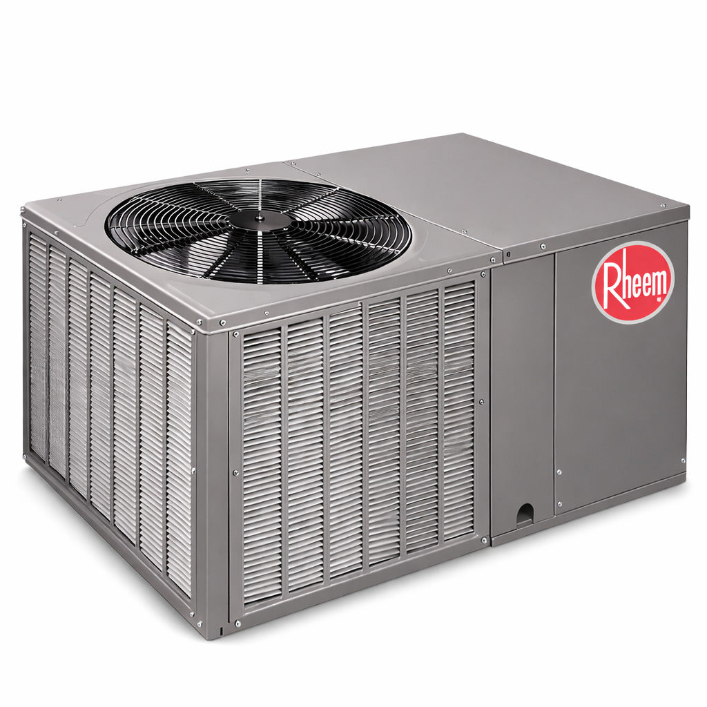 Unidad centralizada tipo paquete Rheem modelo RSPMA060CK000 de 5 Toneladas, solo frío para sistemas trifásicos.
