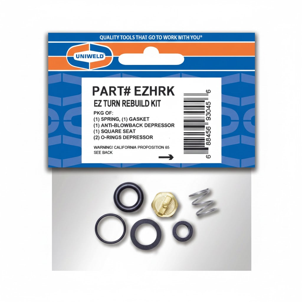 Kit de reconstrucción original Uniweld UNI-EZHRK para mangueras de refrigeración con sistema anti-retorno EZ-TURN.