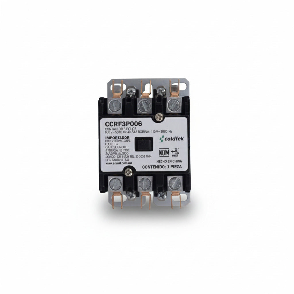 CONTACTOR 3POLOS 40AMP BOBINA 120V