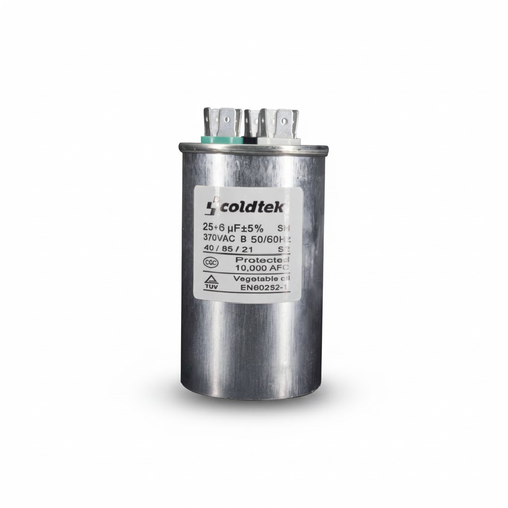 CAPACITOR DE TRABAJO 25 + 6 MFD X 370V