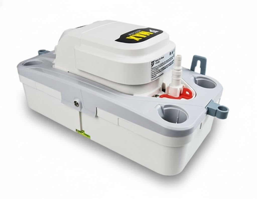 Bomba automática de condensado con tanque marca Aspen Pumps modelo FP3350 para sistemas HVAC de 115 voltios.