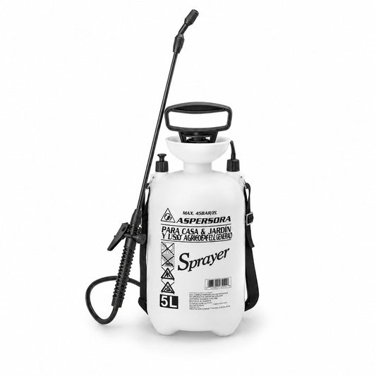 Aspersora manual GB-AR5L de 5 litros con boquilla ajustable y tubo extensión