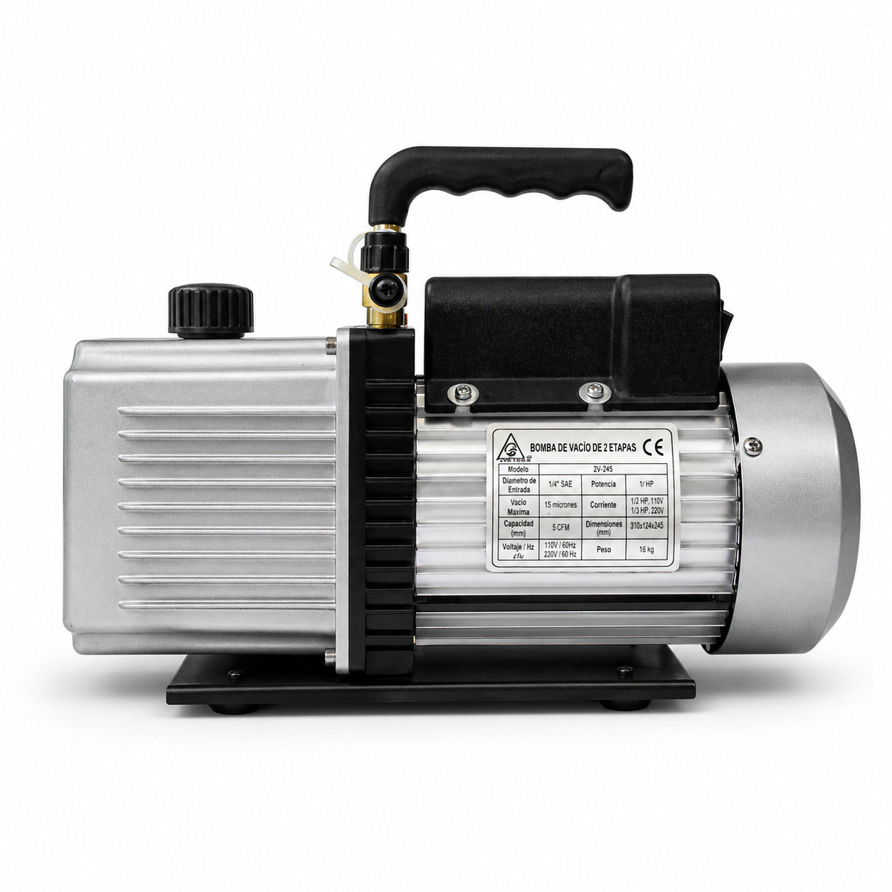 Bomba de vacío AIT-270 de 7 CFM 3/4 HP para sistemas de refrigeración y aire acondicionado HVAC.