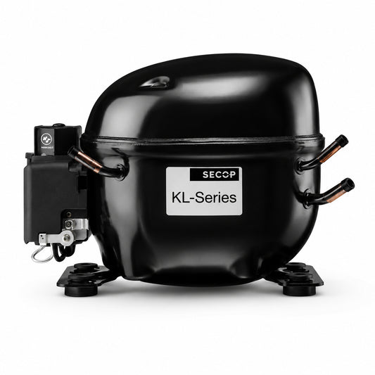 Compresor SECOP KLE4.0GFMX 106G6403 para refrigeración R134a y R513A 115V