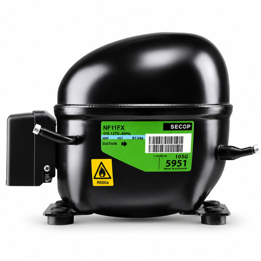 Compresor SECOP NF11FX 105G5945 R134a 115-127V para refrigeración comercial
