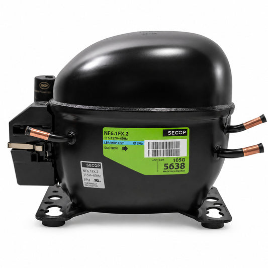 Compresor SECOP NF6.1FX.2 105G5631 R134a 115V para refrigeración comercial