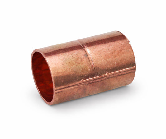 Cople de cobre de 1/2 de pulgada para unión de tuberías en sistemas de refrigeración y aire acondicionado marca CUMASTER.