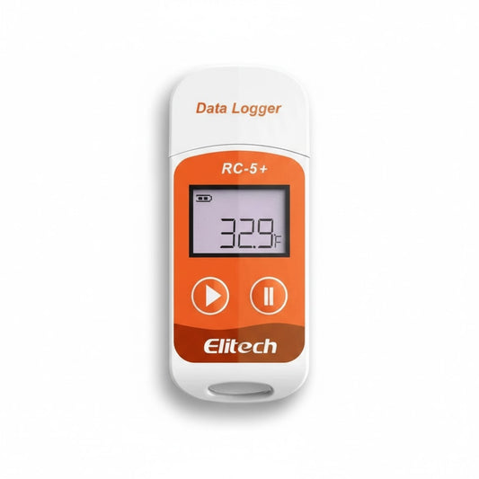 Data Logger de temperatura USB Elitech RC-5+ para cadena de frío con reporte PDF