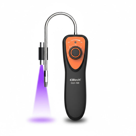 Detector de fugas de refrigerante halógeno Elitech CLD100 con sonda flexible