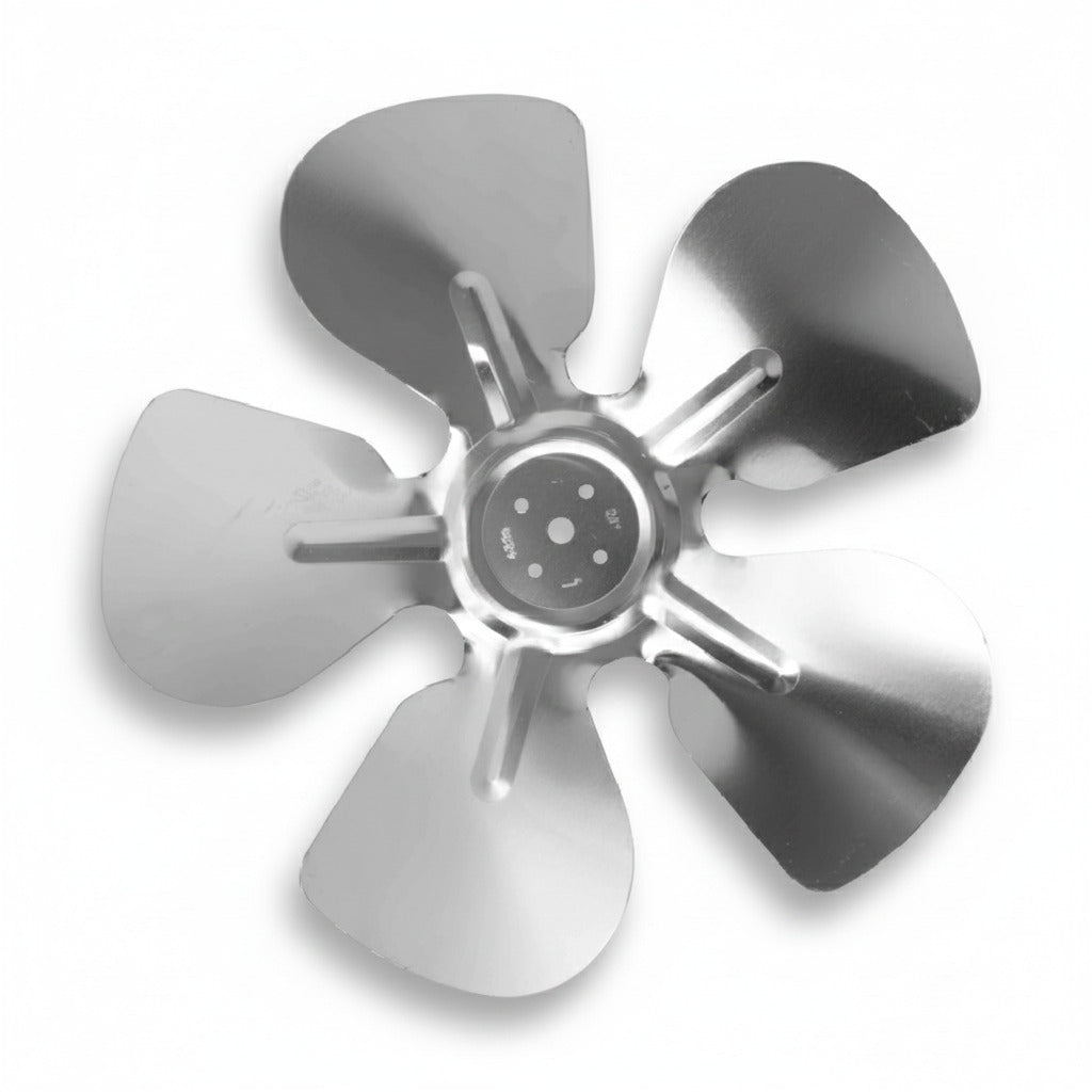 Aspa de aluminio industrial de 10 pulgadas y 5 hojas para motores de ventilación de ERO Internacional.