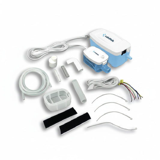 Kit completo de bomba de condensados profesional para aire acondicionado mini-split ERO Internacional.