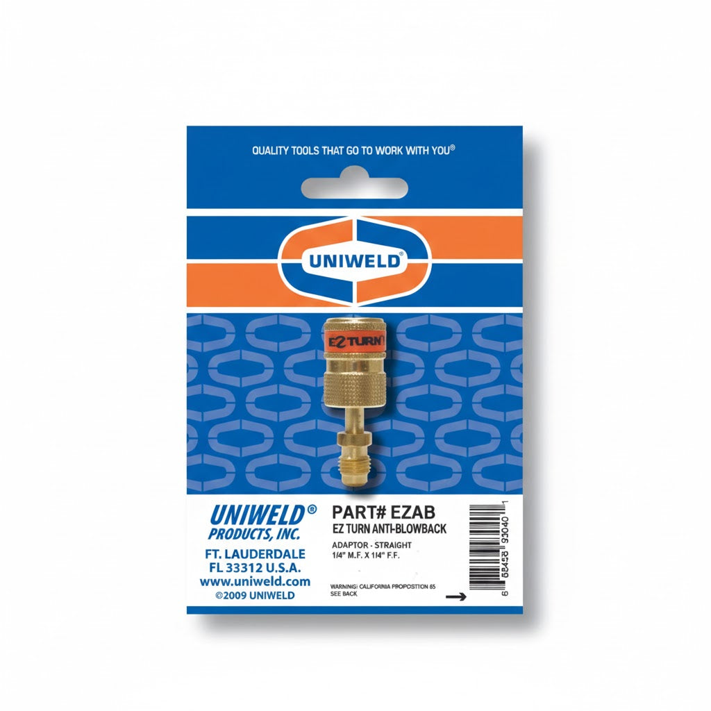 ADAPTADOR CON VALVULA CHECK  1/4 MF 1/4