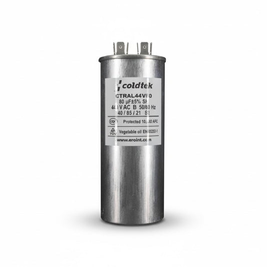 CAPACITOR, TRABAJO, ALUMINIO, 440V; 80UF