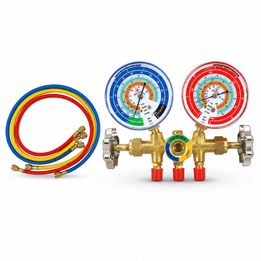 Manifold CT536 con mirilla para refrigeracion y aire acondicionado HVAC