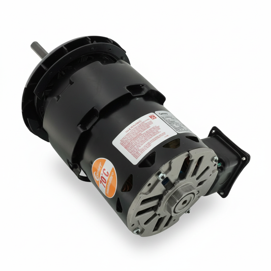 Motor eléctrico industrial Century de 1 HP para ventilador de condensador comercial con eje de 5/8 pulgadas.