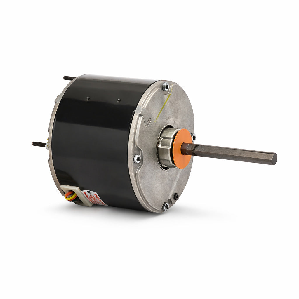 Motor eléctrico reversible US Motors modelo 3742 de 3/4 HP y 460V con sistema de baleros para unidades condensadoras industriales.