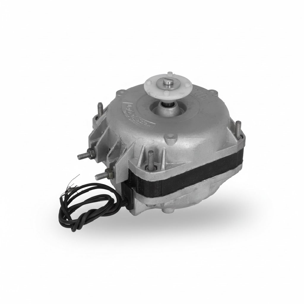 Motor fraccionario tipo Elco de 10W y 115V marca ERO Internacional para sistemas de ventilación y refrigeración.