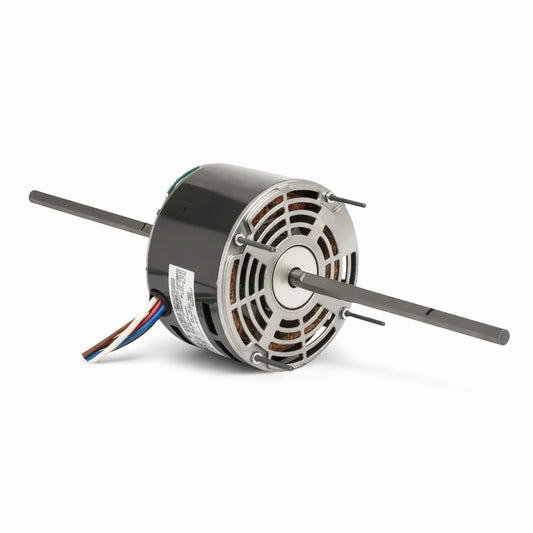 Motor eléctrico de doble flecha US Motors modelo 3136 de 1/2 HP para sistemas de aire acondicionado y calefacción.