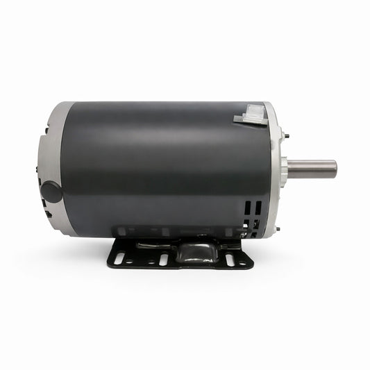 Motor eléctrico trifásico US Motors modelo 7915VP de 3 HP con base rígida y flecha de 7/8 de pulgada para uso industrial.