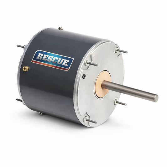 Motor eléctrico universal US Motors modelo 5464 RESCUE para condensadoras de aire acondicionado con potencia ajustable de 1/3 a 1/6 HP.