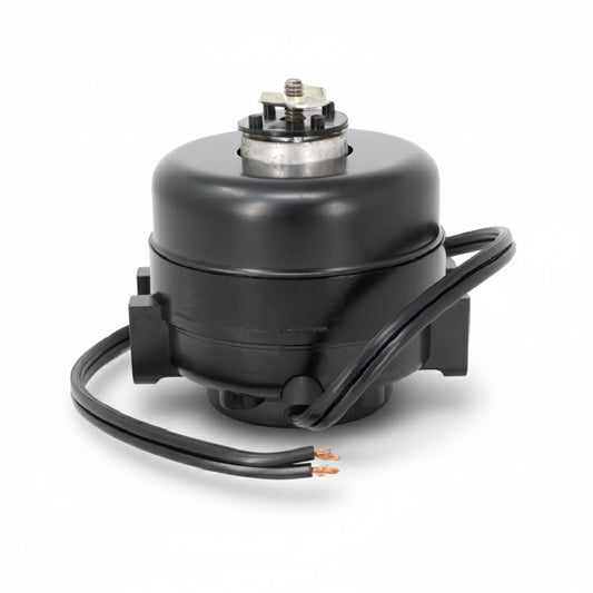 Motor eléctrico de 9 Watts y 115V con rotación CCW a 1550 RPM marca ERO Internacional para ventilación industrial.