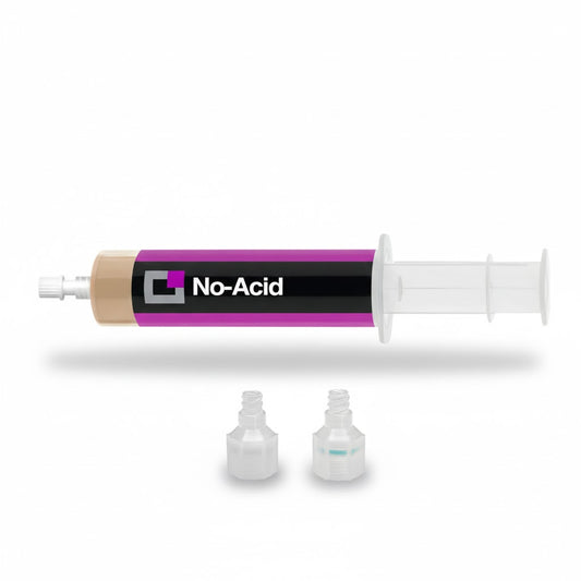 Jeringa aplicadora de neutralizador de acidez No-Acid marca ERO para todos los tipos de aceites de refrigeración.