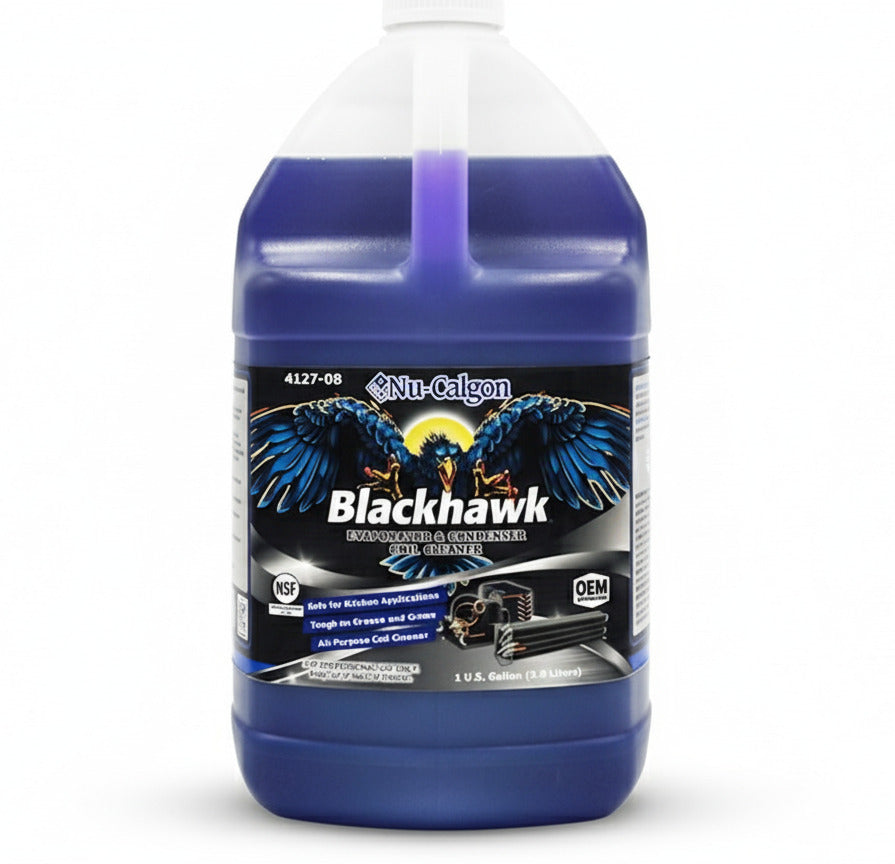Limpiador de serpentín y evaporador Nu-Calgon Blackhawk 4127-08 de 1 galón profesional