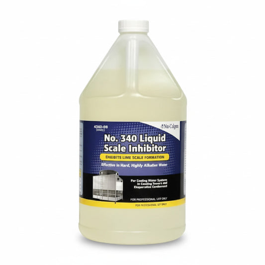 Limpiador e inhibidor de sarro Nu-Calgon 4340-08 de 1 galón para mantenimiento de chillers industriales