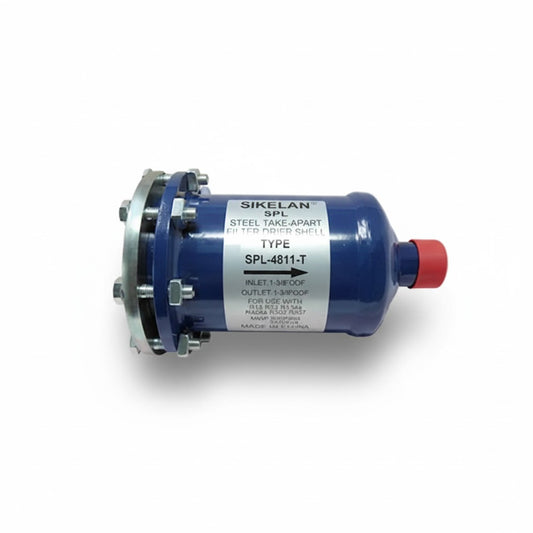 Porta Elemento SIKELAN SPL-4811T para 1 piedra con conexión ODF soldable de 1-3/8 pulgadas para filtros deshidratadores HVACR