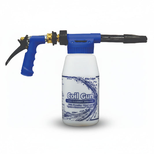 Rociador Nu-Calgon Coil Gun modelo 4774-0 con pistola de mezcla automática para limpieza de serpentines de aire acondicionado.