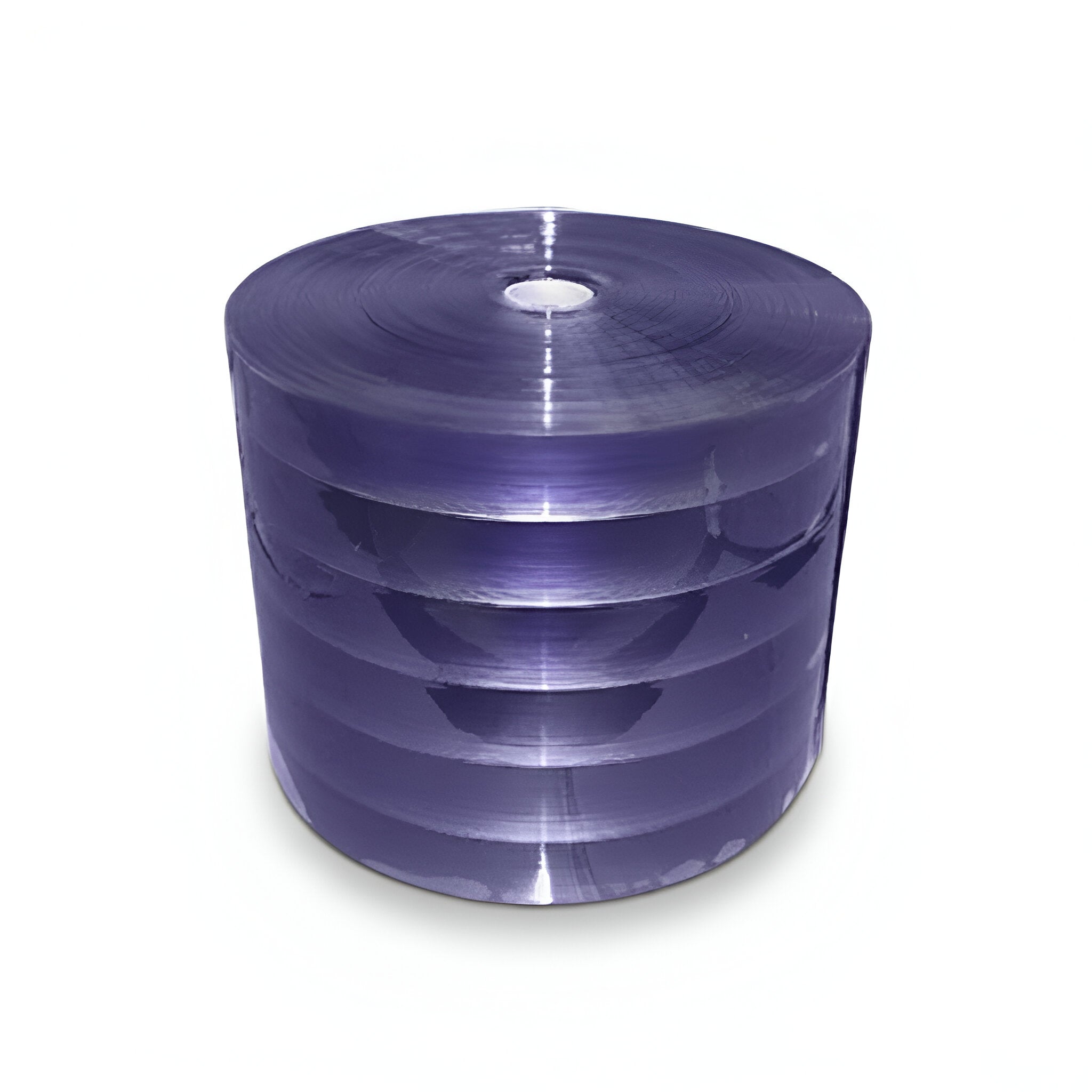 Rollo de cortina térmica Coldtek con costuras de refuerzo azul, dimensiones 400mm x 4mm para refrigeración industrial.