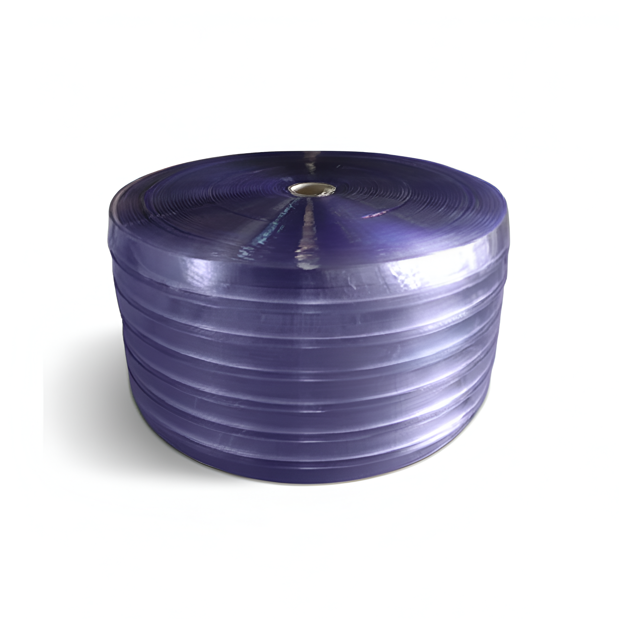 Rollo de PVC para cortina hawaiana con refuerzo de 2 costillas de 50 metros marca ERO para aislamiento térmico industrial.