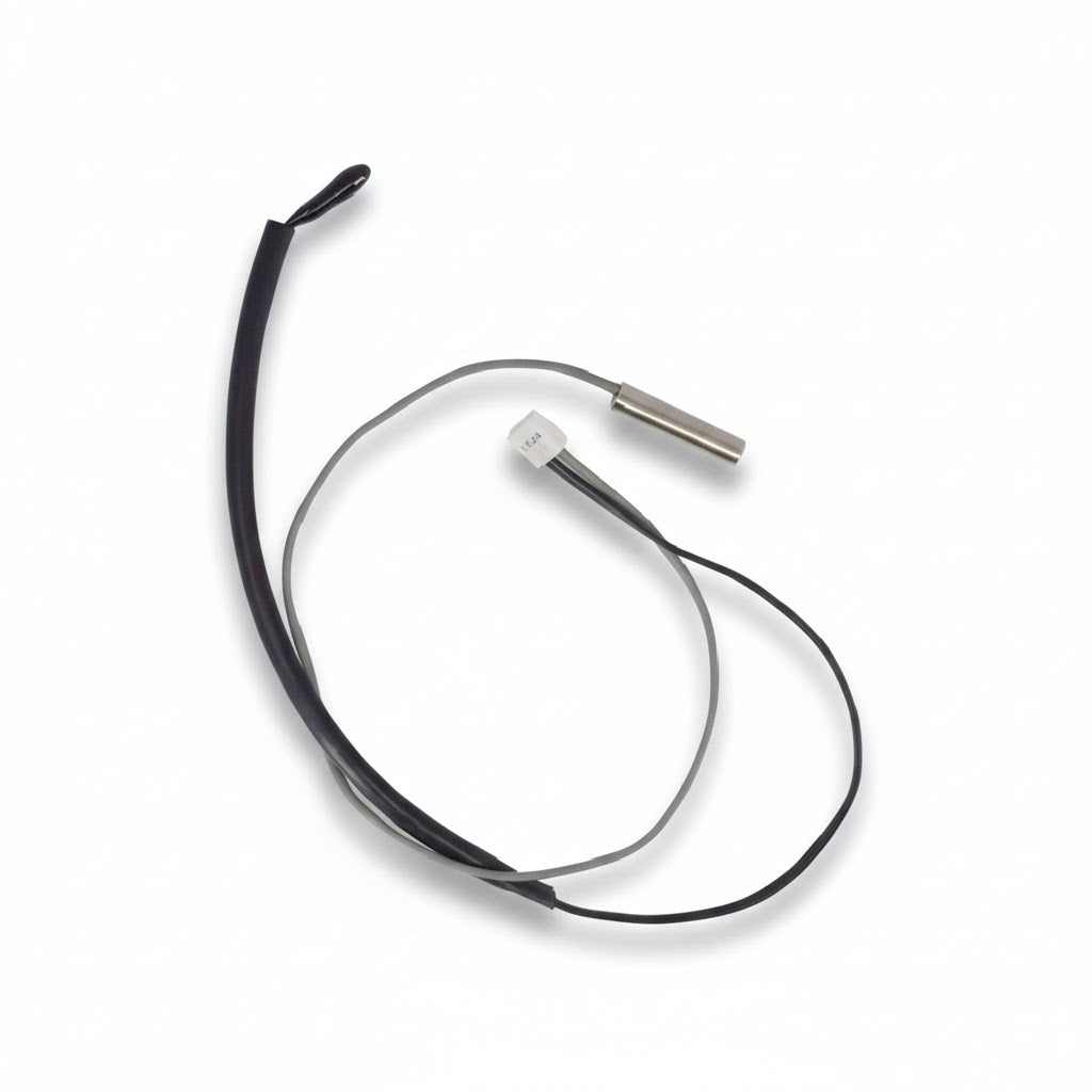 Sensor de temperatura metálico tipo pozo para serpentín de aire acondicionado marca ERO modelo ERO-SSMSLG001.