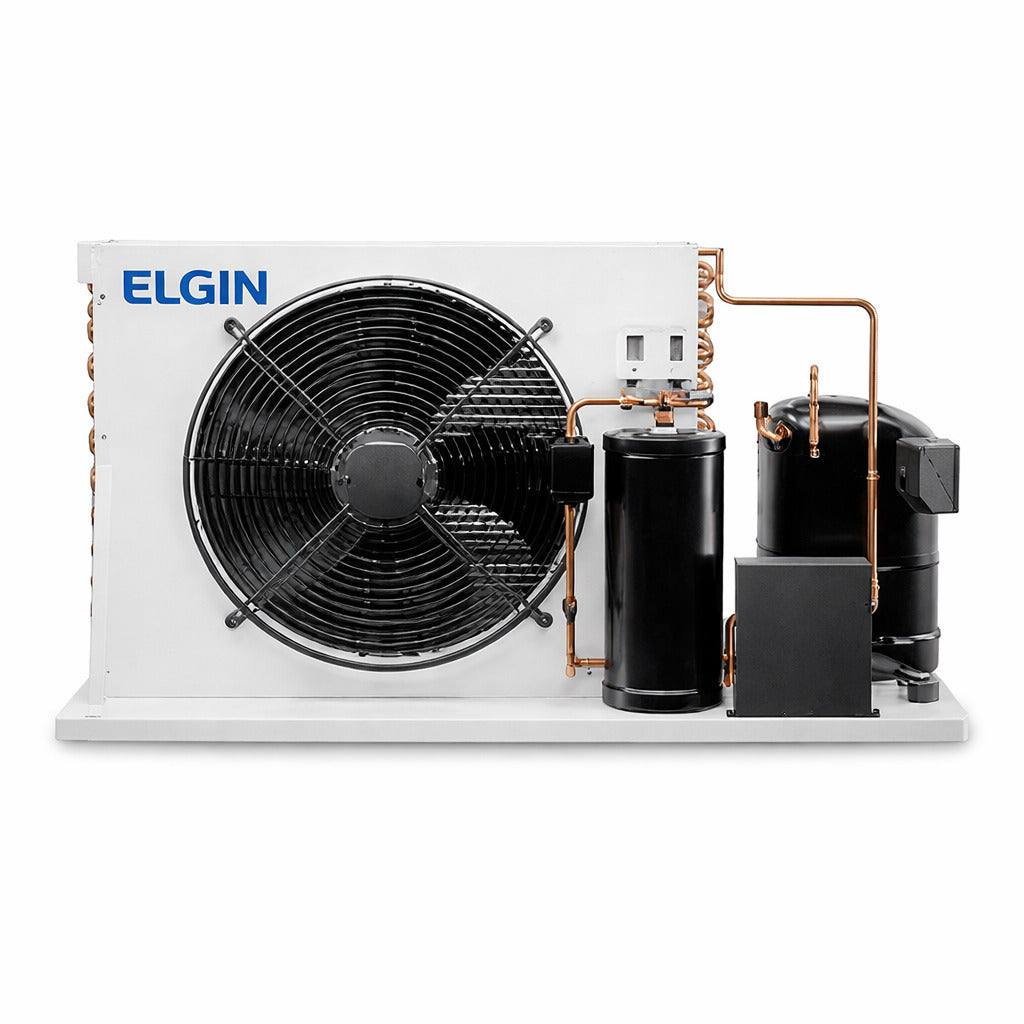 Unidad condensadora comercial Elgin modelo SLMB4300ET051D de 3 HP sin gabinete para sistemas monofásicos 230V.