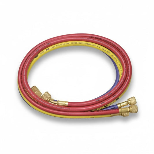 Juego de 3 mangueras de alta flexibilidad Uniweld UNI-HC5SMB Soft Magic de 5 pies de longitud para refrigeración.