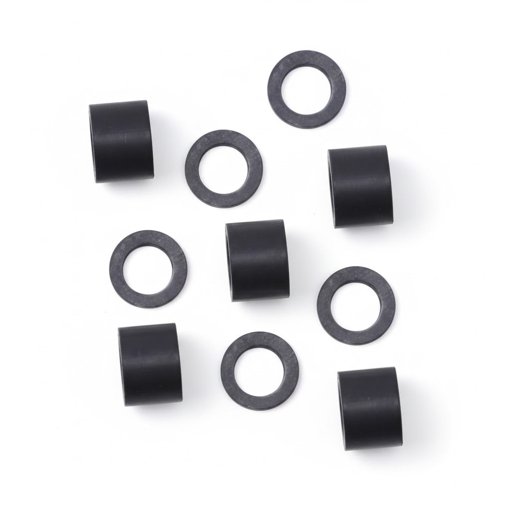 Junta de hule negro individual original Uniweld UNI-HX14N100PZA para mangueras de carga de refrigeración.