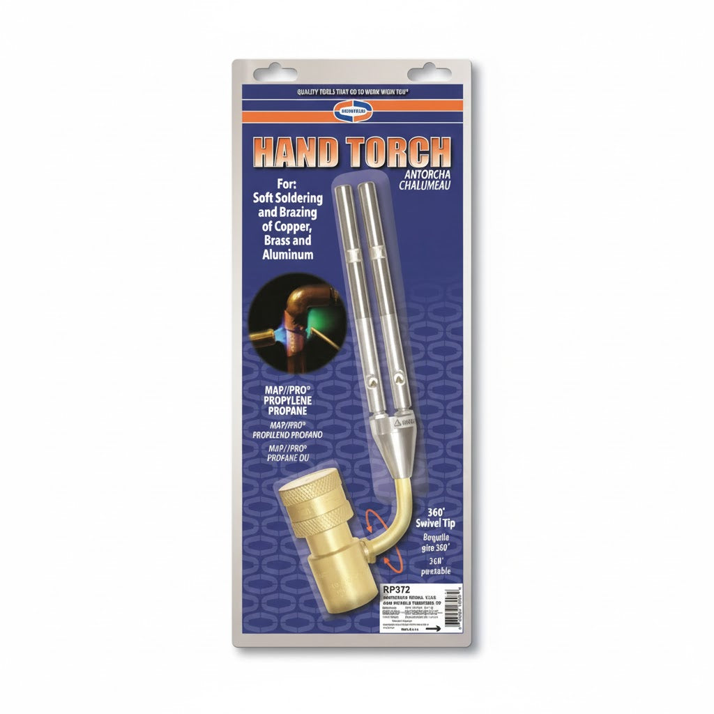 Boquilla profesional Uniweld UNI-RP3T2 de doble punta para antorcha de mano en color latón.